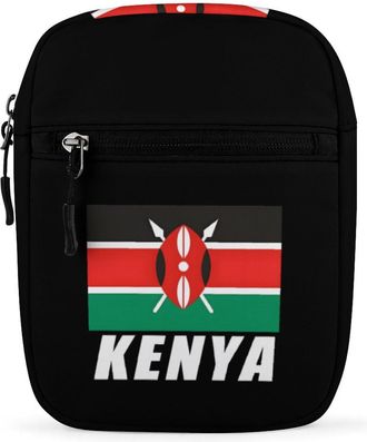 Generic Kenyan Flag Kenya Crossbody Bag Adjustable Satchel Cute Shoulder Bag Lightweight Sling Bags