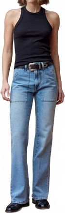 NSF Nix Mid Rise Paneled Boot Cut Jean In Coastal Wash