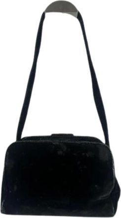 Prada Pre-owned Shoulder Bags, female, Black, Size: ONE SIZE Pre-owned Fabric Shoulder Bag
