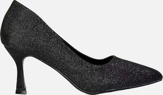 XY London Womens XY London Womens/Ladies Romi Pointed Mid Stiletto Court Shoes - Black - Size: 3