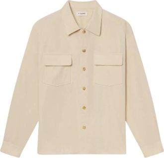 Frame Denim Double Pocket Overshirt - Heren - Casual Overhemden - Beige - L - Overhemden