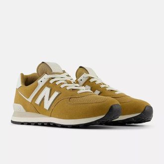 New Balance Mens New Balance 574 U574WCE Sneakers Tan Suede Lifestyle Shoes DWA2976