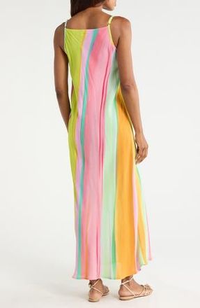 FRNCH Cika Woven Dress in Diagonal Rainbow at Nordstrom Rack, Size X-Small