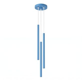 Sollux Lighting L&aacute;mpara colgantes azul claro acero alt. 115 cm