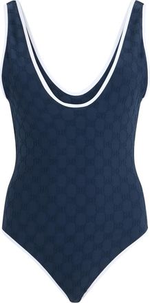 Gucci Blue Logo Swimsuit