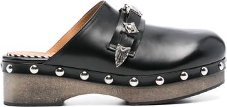 Toga Archives Mules in pelle 45mm - Nero