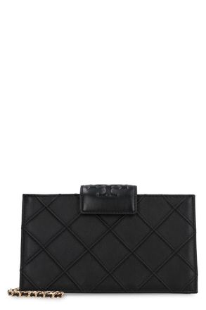 Tory Burch Fleming Leather Wallet On Chain