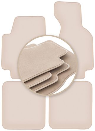 OEM Alfombrillas Premium Beige Para: Audi 80 B5 Cabrio 1994-2000