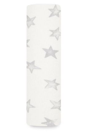 Aden + Anais Snuggle Knit Swaddle Blanket in Grey Star at Nordstrom