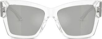 Dolce & Gabbana Eyewear Occhiali da sole con aste stampate - Bianco
