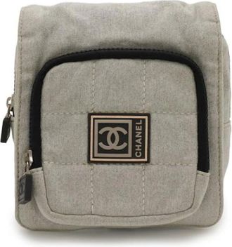 Chanel Pre-owned Belt Bags, female, Gray, Size: ONE SIZE Pre-owned Belt Bag