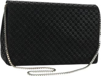 Ferragamo Pre-owned Suede Schoudertas - Dames - Vintage Clutch - Zwart - ONE Size - Su&egrave;de - Vintage