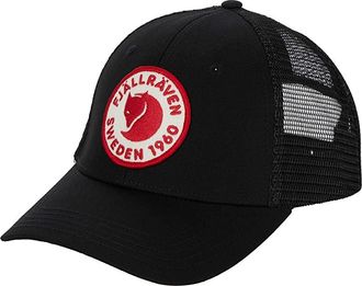 Fj&auml;llr&auml;ven 1961 Logo Langtradarkeps Caps Black : SM/MD, Cotton/Mesh/Polyester