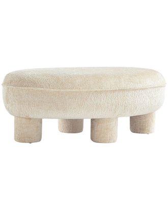Manhattan Comfort Tribeca Chenille Accent Ottoman