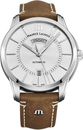 Maurice Lacroix Pontos Automatic Silver Dial Mens Watch PT6358-SS001-130-2