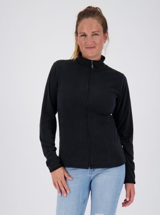 Deproc Fleecejacke DEPROC ACTIVE DECORAH II WOMEN, Damen, Gr. 48 (XL), schwarz, 100% Polyester, tailliert, gerader Abschluss, Jacken Fleecejacke, weiche Flee
