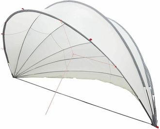 vidaXL C&uacute;pula Para Piscina Manual Gris Y Naranja 592 X 590 X 275 Cm Vidaxl