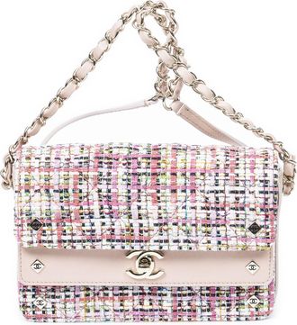 Chanel Pre-owned Womens Classic Double Flap Shoulder Bag - Pink - One Size
