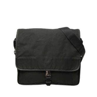 Prada Pre-owned Nylon Schoudertas - Dames - Pre-owned - Zwart - Maat: ONE Size Nylon