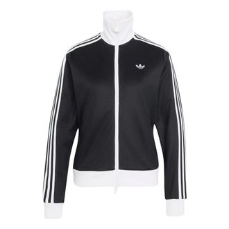 adidas (WMNS) adidas Classic Track Top Asia Sizing Black White KV9560