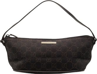 Gucci Borsa a spalla Boat in tela GG 2000-2015 - Marrone