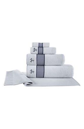 Brooks Brothers Fancy Border 4-Piece Towel Set in Silver at Nordstrom Rack
