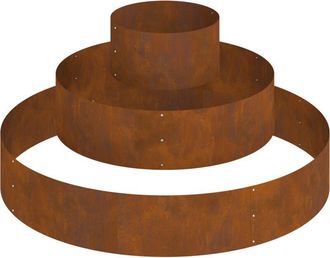 vidaXL Garden Planter Brown 120 x 120 x 20 cm Weathering Steel vidaXL