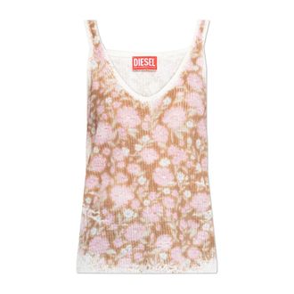 Diesel M-Blommin Top - female - Diesel - Sleeveless Tops - Pink - M - Tops