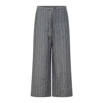 Max Mara Wide Trousers, female, Blue, Size: M Smmcresta Trousers