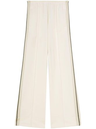 Palm Angels loose-fit cotton track pants - White