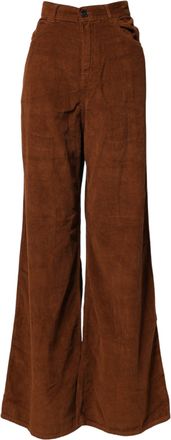 Jucca Wide Leg High Waist Corduroy blue Trouser Womens Jeans