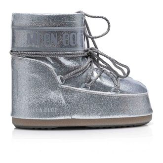 Moon Boot Low Icon Snowboots Zilver - Dames - Schoenen - Grijs - Maat: 33 EU Poliester