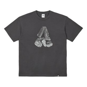 Nike Mens Nike x ACG Series Minimalistic Alphabet Logo Printing Round Neck Loose Casual Short Sleeve Dark Grey T-Shirt DJ5805-060