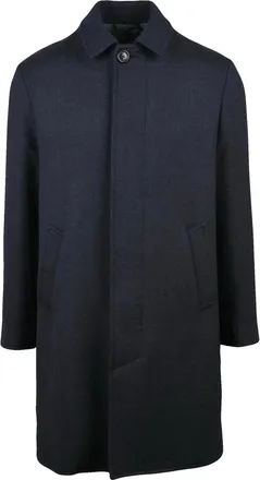 Circolo 1901 Navy Blue Virgin Wool Coat