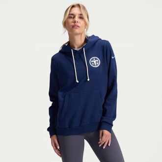 Nike Tennessee Titans Rivalries Collection Sideline Nike Womens Dri-FIT NFL Pullover Hoodie in Blue | 03C341S9V-W96