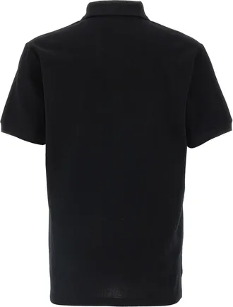 Alexander McQueen Logo-Embroidered Piqu&eacute; Cotton Polo Shirt - Black
