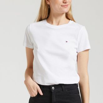 Tommy Hilfiger T-shirt in katoen met ronde hals en korte mouwen