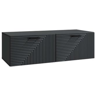 vidaXL Mueble Para Tv De Pared Negro 98 X 41 X 30 Cm Vidaxl