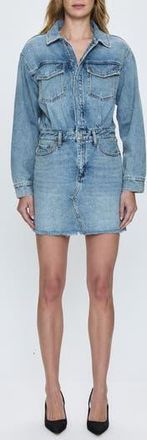Pistola Denim Nina Long Sleeve Denim Shirtdress in Spritz at Nordstrom Rack, Size X-Large