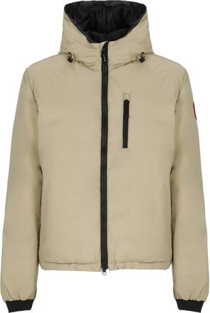 Canada Goose Lodge Jacket - Heren - Winterjassen - Beige - S - Leer - Jassen