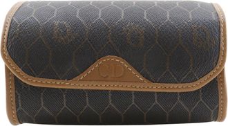 Dior Brown Dark Brown Pvc Pouch (Pre-Owned)