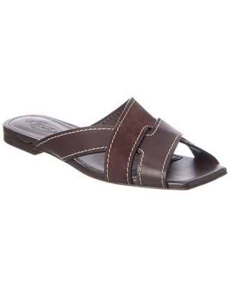 Tod's Tods Suede & Leather Sandal