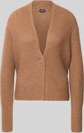Joop Regular Fit Cardigan mit Alpaka-Woll-Anteil Modell Kanna in Hazel, Gr&ouml;&szlig;e 38