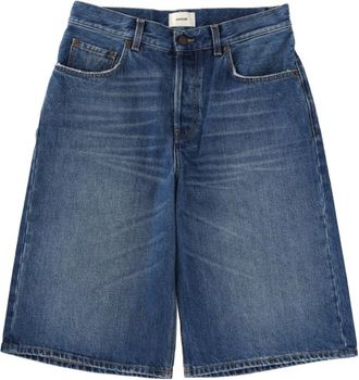 Haikure Denim Solid Shorts