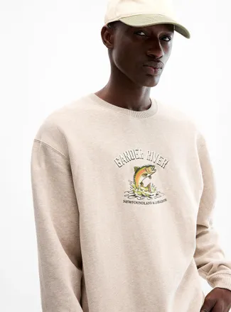 Le 31 Mens Canadian destinations sweatshirt Comfort fit
