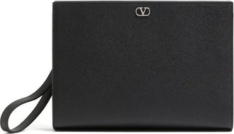 Valentino Clutches, male, Black, Size: ONE SIZE Pouch VLogo Signature