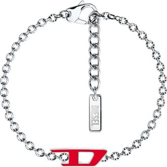 Diesel Logo Pendant Bracelet in Silver at Nordstrom