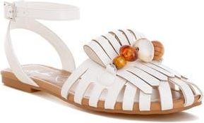 London Rag Saguara Ankle Strap Sandal in White at Nordstrom Rack, Size 8.5