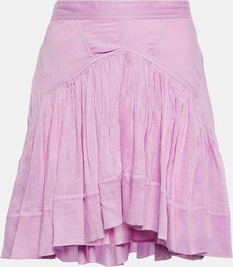 Isabel Marant Kadavu cotton and silk miniskirt