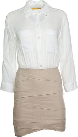Alice & Olivia Alice & Olivia, linen shirt dress